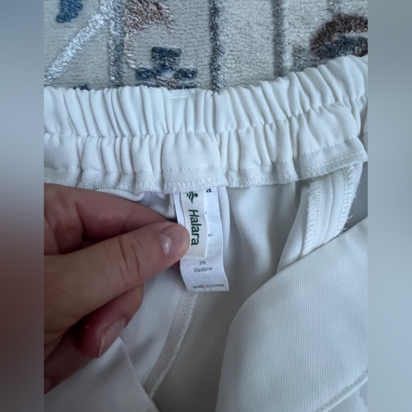 Halara mid rise Elegant White Women's Pants with pockets size Large - Picture 8 of 14